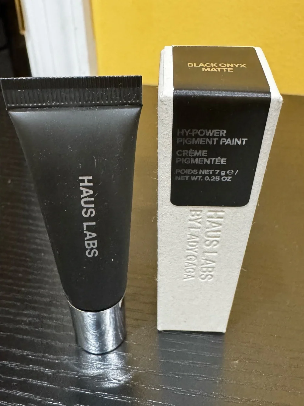 HAUS LABS by Lady Gaga Hy-Power Pigment Paint black onyx matte shade